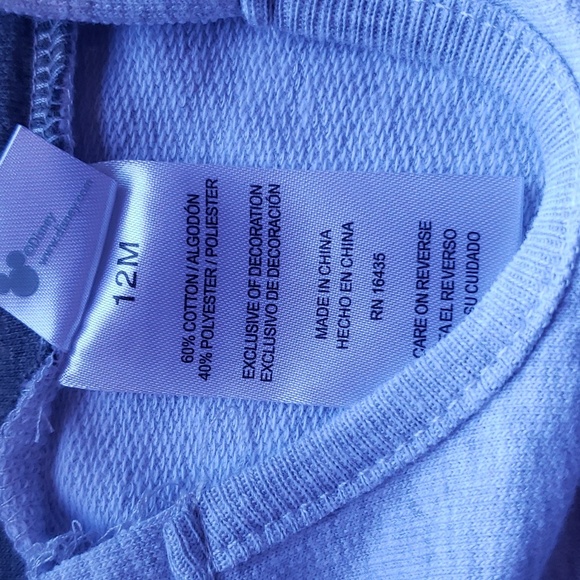 Disney Baby Mickey Mouse Sweat Set Size 12M NWT - Picture 5 of 7